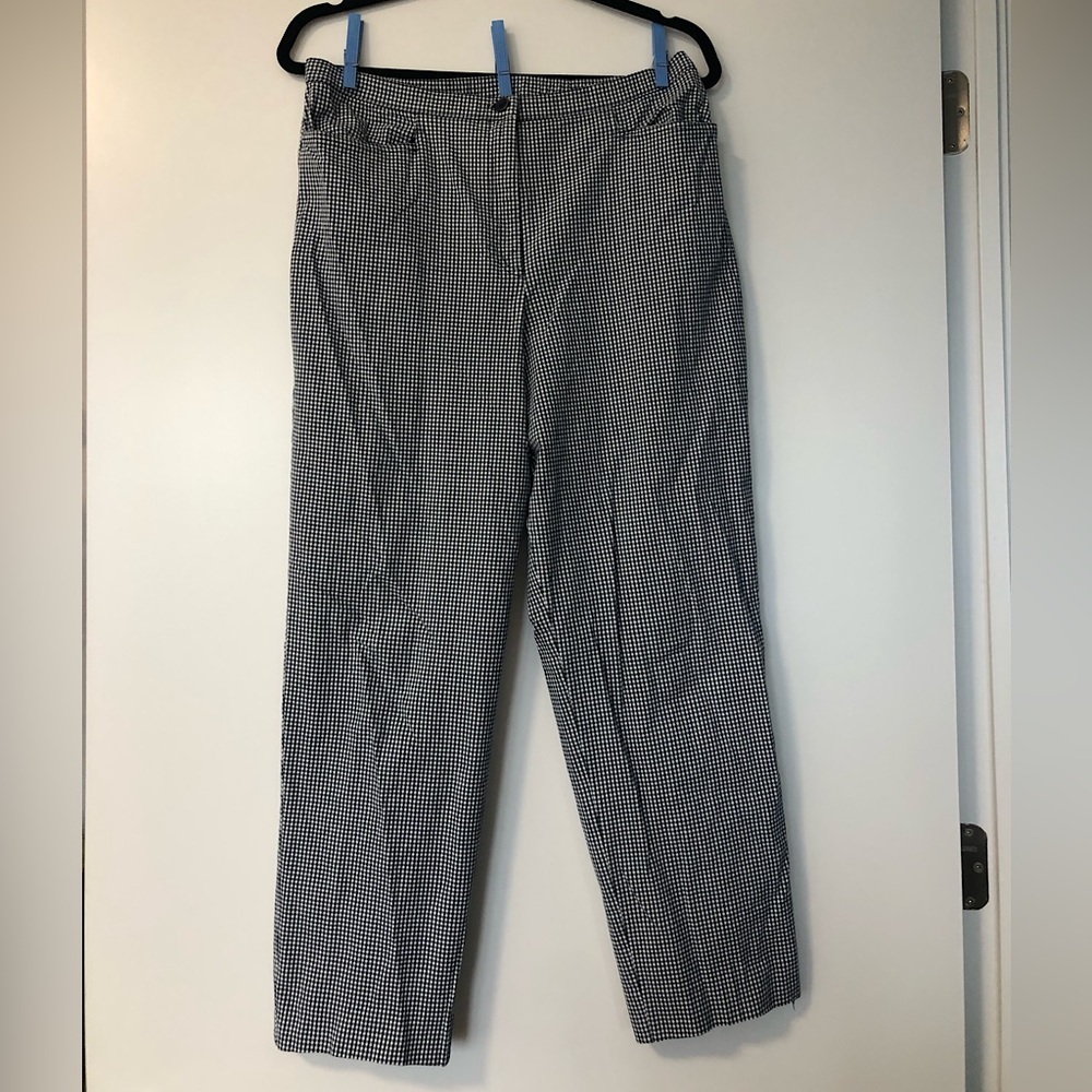 Gingham Tailored Pant - Size 12